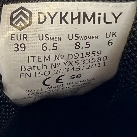 DYKHMiLY Composite Toe Black/Purple Womens Size 8.5 Safety Shoes  Mesh Sneakers - Picture 9 of 9